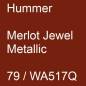 Preview: Hummer, Merlot Jewel Metallic, 79 / WA517Q.